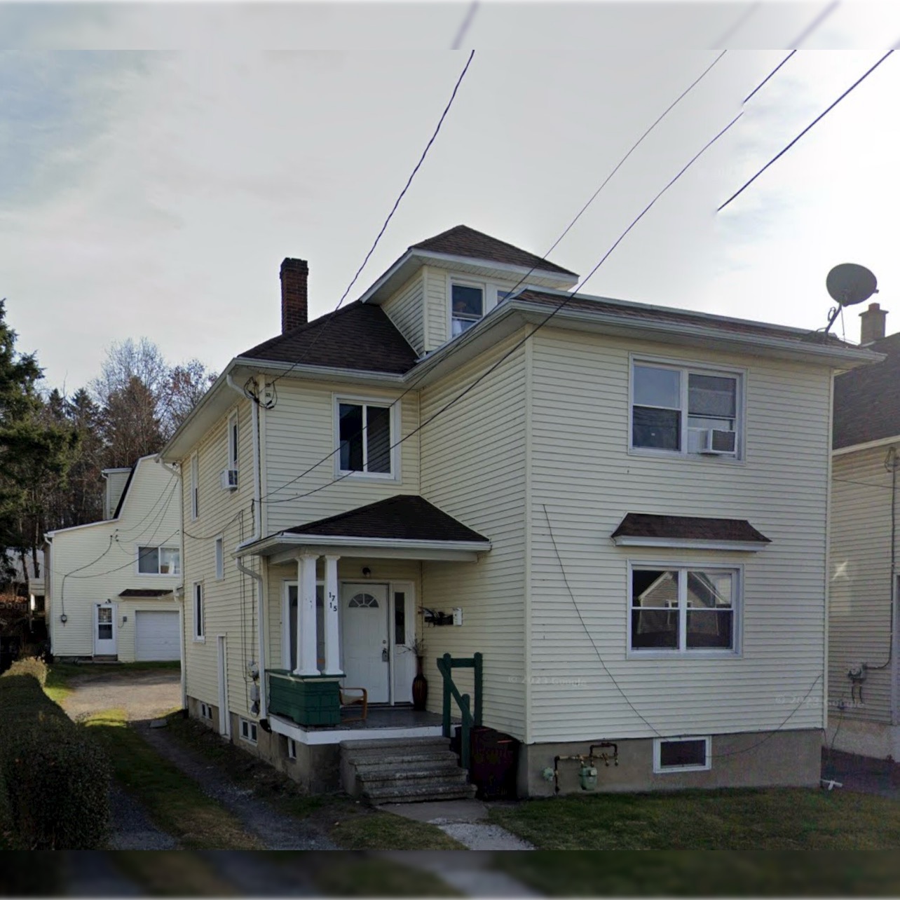 South Webster Avenue three-unit property in Scranton at purchase