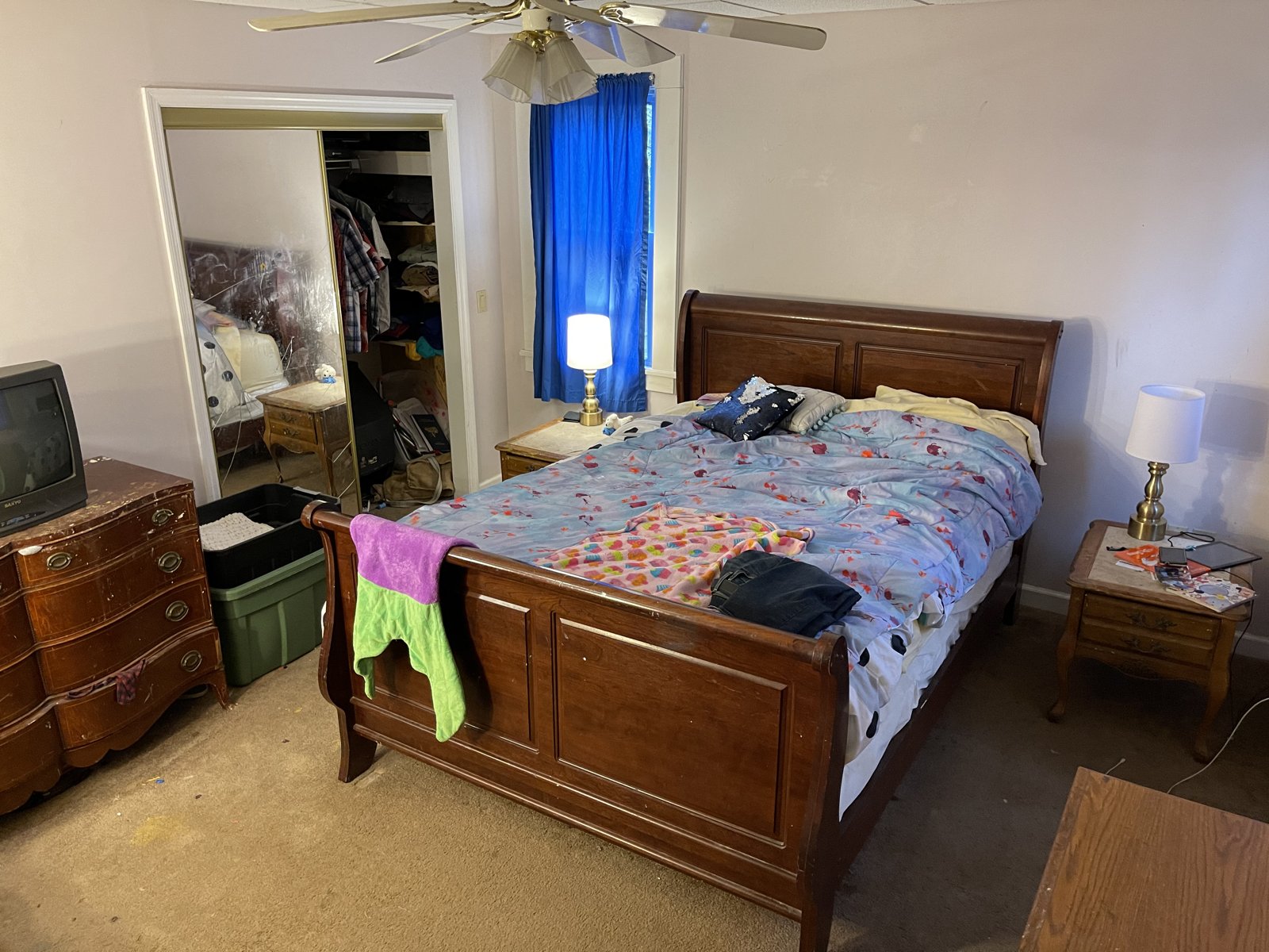 Penn Avenue front-house bedroom in Green Ridge, Scranton, before updates, photo 1