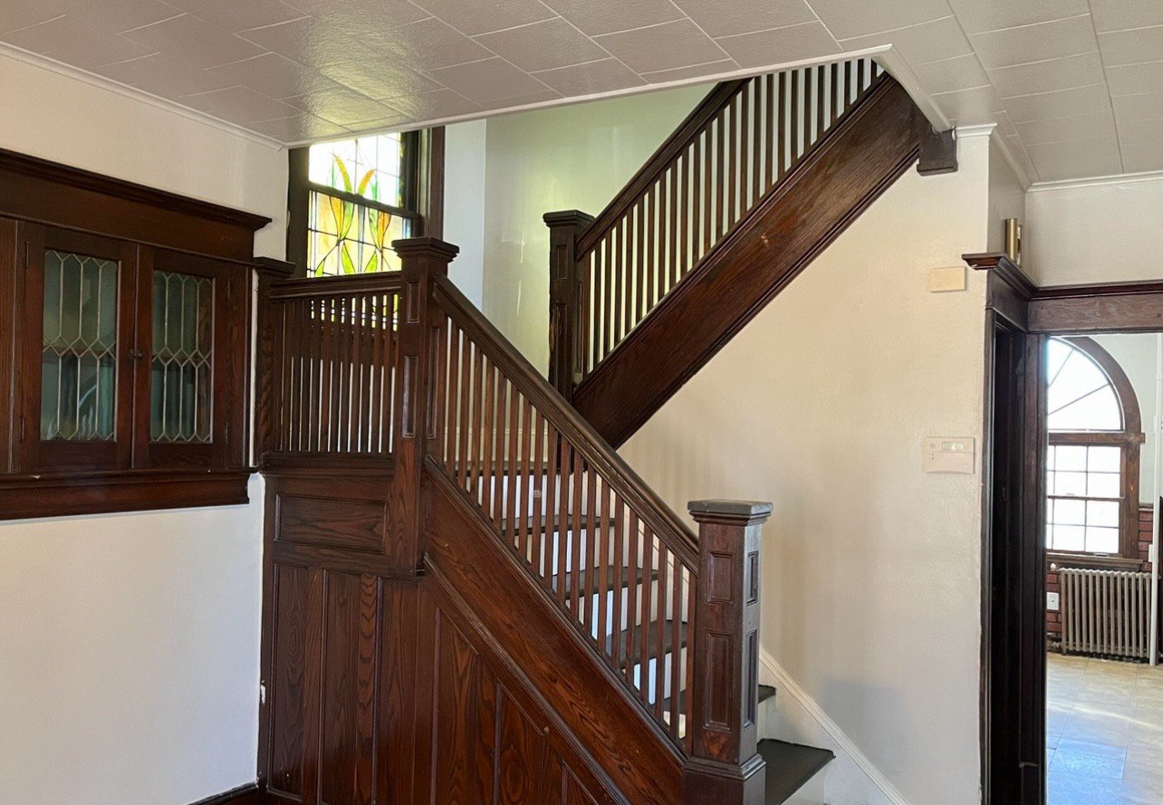 Taylor Avenue entry and staircase in Scranton, after photo