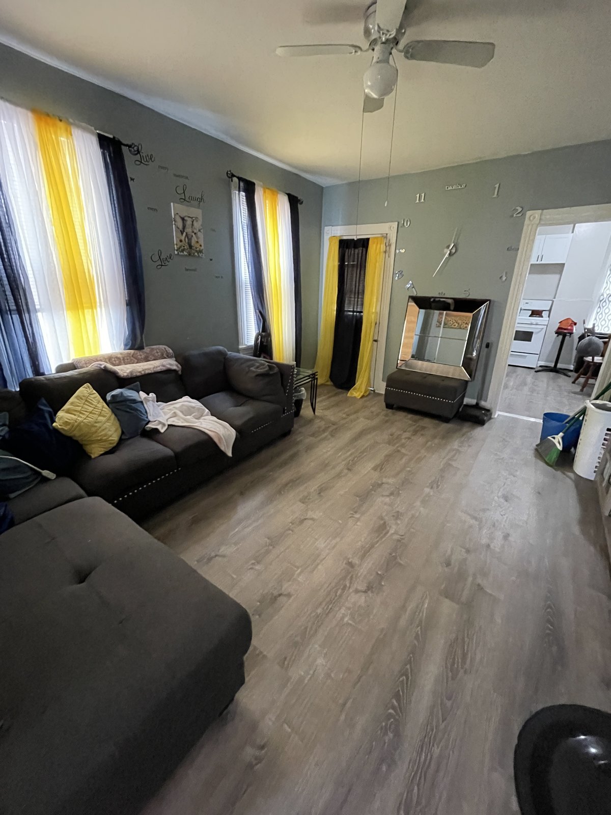 O’Neil Avenue rental living room in Wilkes-Barre, after renovation