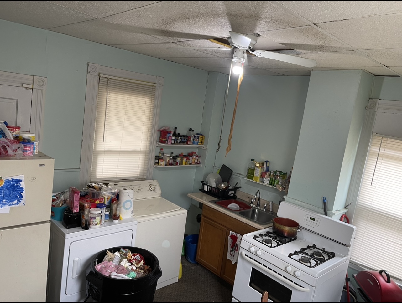 O’Neil Avenue rental kitchen before renovation in Wilkes-Barre